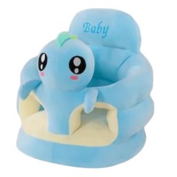 Fotoliu bebe cu spatar si suport de picioare - Dinozaurul bleu