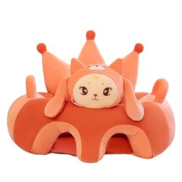 Fotoliu bebe cu spatar si suport de picioare Royal Crown Baby Cat, Pisicuta Corai