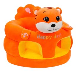 Fotoliu bebe cu spatar si suport de picioare - Tigrutul Portocaliu Happy Day