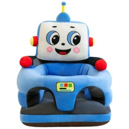 Fotoliu bebe cu spatar si suport de picioare - Robotelul albastru, din plus