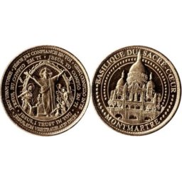 Franta 2025 - medal aurit, Basilique - JESUS J'AI CONFIANCE EN TOI