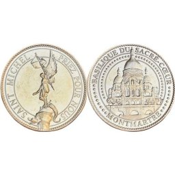 Franta 2024 - medal aurit, Basilique - Saint Michel