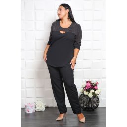 Compleu Elegant Amber Negru