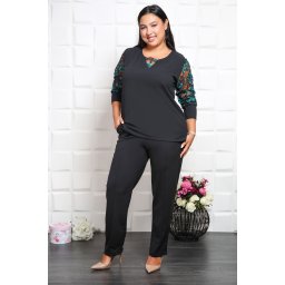 Compleu Elegant Karla Negru
