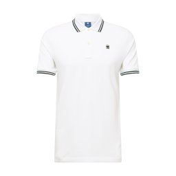 G-STAR Tricou 'Dunda Slim Stripe Polo' albastru marin / alb