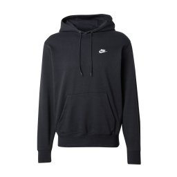 Nike Sportswear Bluză de molton 'Club Fleece' negru / alb