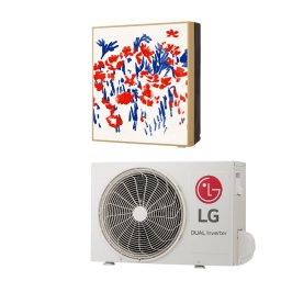 Aparat de aer conditionat inverter LG Gallery Special A12GA1.NSE + A12GA1.U18, 12000 BTU, 26 m², A++, R-32, Alb/Multicolor