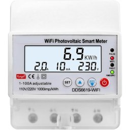 Contor de energie Panouri Fotovoltaice Sinotimer, wifi bidirectional, 100a, intrerupator monofazat, DDS6619-WIFI
