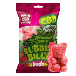 Jeleuri cu 300mg ulei CBD Bubbly Billy Ursuleti Capsuni