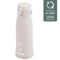 Incalzitor de biberoane portabil si reincarcabil Mineral Beige Moov & Feed Babymoov
