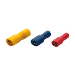 Terminale de tip mama complet izolate, sec. transv. 0.5-1.5mm, lat. soclului 0.8x2.8mm, 200buc/set IPFD-1288