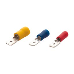 Terminale izolate de tip tata, sec. transversala 0.5-1.5mm, latimea soclului 0.8x4.75mm, 200buc/set PFE-1488
