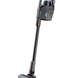 Aspirator vertical fără fir 450W, 24 kPa, autonomie 60 min, filtru HEPA 13, 0.6L, 4 trepte putere, accesorii complete, negru