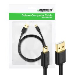 Cablu USB 2.0 la Mini USB, 1 m, negru