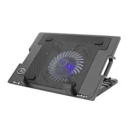 Cooler Laptop Cooler Laptop Max. 17.3" Flux de Aer 53 CFM Reglabil pe Inaltime 19dB 2 x USB Negru