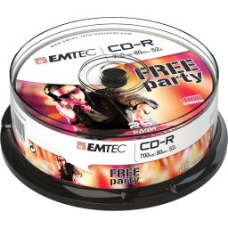 Emtec CD-R 700MB/80MIN 52x Free Party 25 pcs