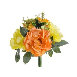 Buchet hortensie+bujor+verdeata