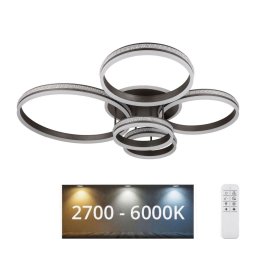Plafonieră LED dimabilă Globo 67314-120 GROUNI LED/120W/230V + telecomandă