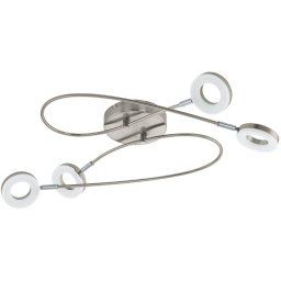 Eglo 75255 - Plafonieră LED MOSANO, 4 x LED / 3,8 W / 230 V, crom mat