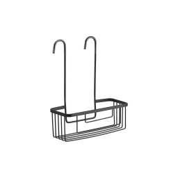 Gedy - Raft suspendat pentru duș SMART, 37,5 x 30 cm, negru mat