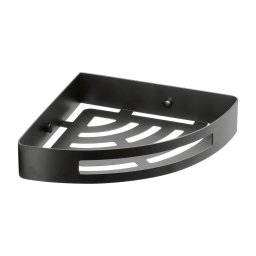 Gedy - Raft de colț pentru duș SMART 21 x 4,5 cm, negru mat