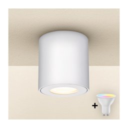 Brilagi MIA - Corp de iluminat LED RGBW reglabil pentru baie, 1xGU10/4,8W/230V, 84x80 mm, alb, IP54