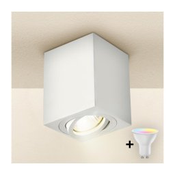 Brilagi MIA - Spot LED RGBW dimabil 1xGU10/4,8W/230V 100x80 mm alb