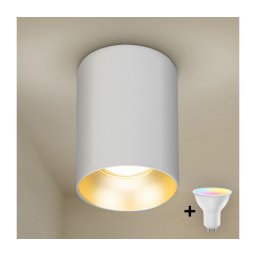 Brilagi - Spot LED RGBW reglabil TRINE 1xGU10/4,8W/230V alb/auriu