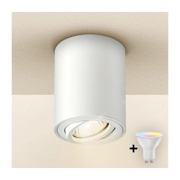 Brilagi - Spot LED RGBW compatibil cu dimmer MIA 1xGU10/4,8W/230V 100x80 mm alb