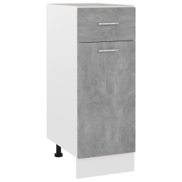 Dulap inferior cu sertar, gri beton, 30 x 46 x 81,5 cm, PAL GartenMobel Dekor