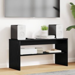 Cabinet TV Stejar Negru 80 x 30 x 40 cm Lemn compozit GartenMobel Dekor