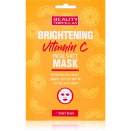 Beauty Formulas Vitamin C mască textilă iluminatoare cu vitamina C 1 buc