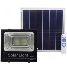 Kit Proiector 50W LED SMD JNI cu Panou Solar Si Telecomanda