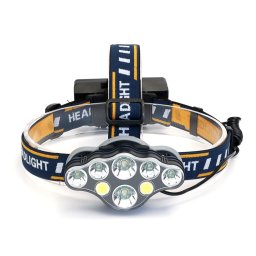 Lanterna de CAP 8 LED cu lumina alba si lumina rosie pentru presemnalizare