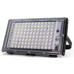 Proiector 100W 220V 96 LED SMD cu lupa Dreptunghiular