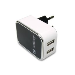 Incarcator de retea Sandberg AC Încărcator Dublu USB 2.4+1A EU