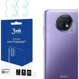 Protectie camera foto 3mk Lens Protect pentru Xiaomi Redmi Note 9T 5G, Sticla hibrida 7H