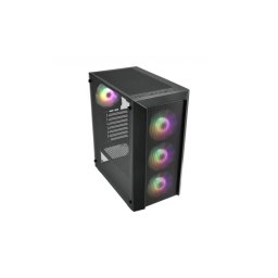 CARCASA FORTRON Middle Tower, ATX, CMT218, fara sursa, USB 3.0 x 2, USB 2.0 x 1, RGB light bar, 120mm x 4 fan, HD-audio, negru, POC0000214 (timbru verde 0.32 lei)