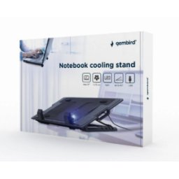 STAND GEMBIRD notebook 17, sita metal, fan 15cm cu led light, 1500rpm, 20cfm, ajustare inaltime 5 trepte, black, NBS-1F17T-01 (timbru verde 0.8 lei)
