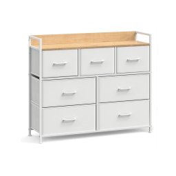 Comodă cu sertare KIRA alb/maro