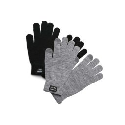 JACK & JONES Gloves Jack & Jones Jachenry Knit Gloves 2-Pack 12183168 C-N10 Black/Grey Melan