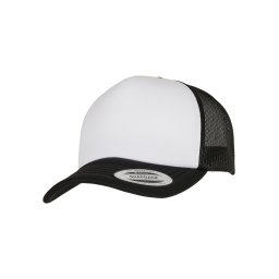 YP Classics® Curved Foam Trucker Cap - white Front black/white/black