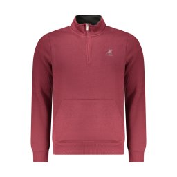 Hanorac bărbătesc bordo cu fermoar