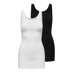 ONLY Top 'ONLLive Love' negru / alb