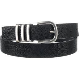 PIECES Curea negru / argintiu
