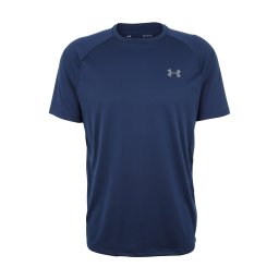 UNDER ARMOUR Tricou funcțional 'Tech 2.0' bleumarin / gri