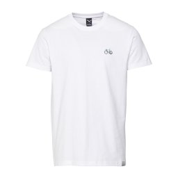 Iriedaily Tricou 'Peaceride' albastru porumbel / portocaliu piersică / negru / alb