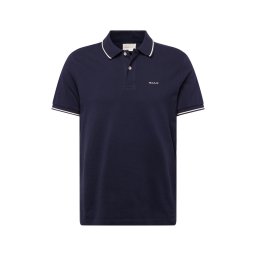 GANT Tricou 'Rugger' albastru închis / alb
