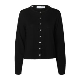 SELECTED Geacă tricotată 'SLFThea' negru