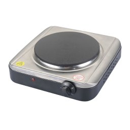 Plita electrica Rosberg R51445KR, 1500W, 18,5 cm, Control manual, 4 trepte, Argintiu